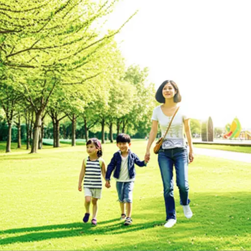 我经常在周末带我的孩子们去公园。