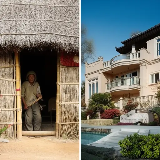 他们生活方式之间的对比再明显不过了。