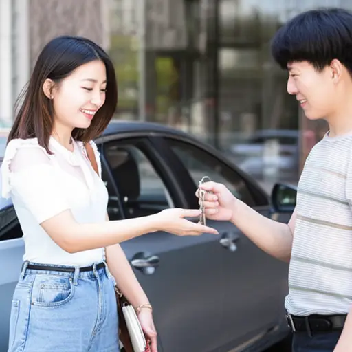 只要你答应小心驾驶，就可以借我的车。