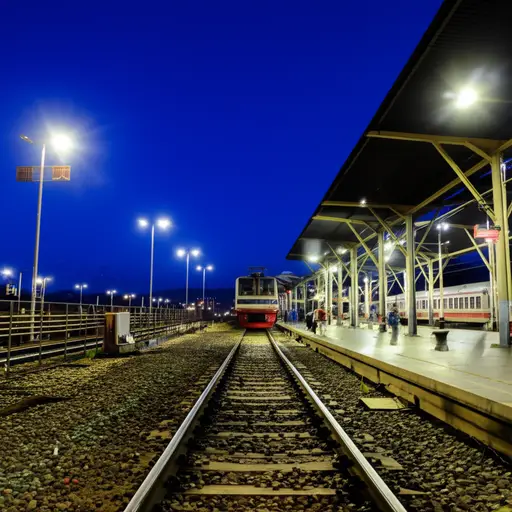 当我们到达车站时，天已经黑了。