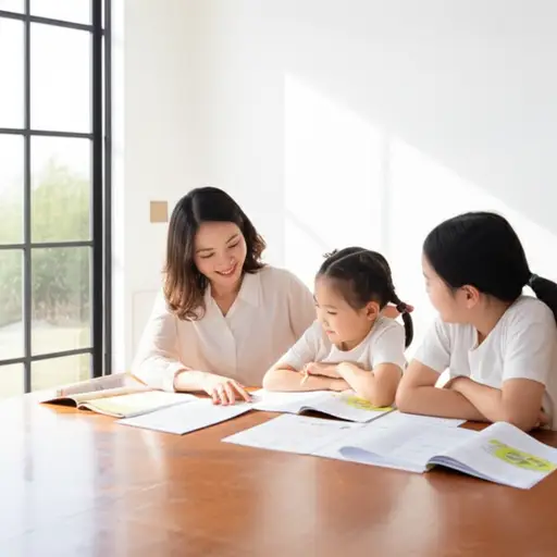 一小部分孩子在家接受教育。