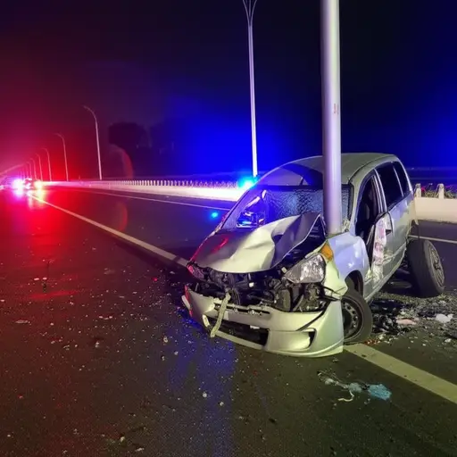 她在一场车祸中去世了。