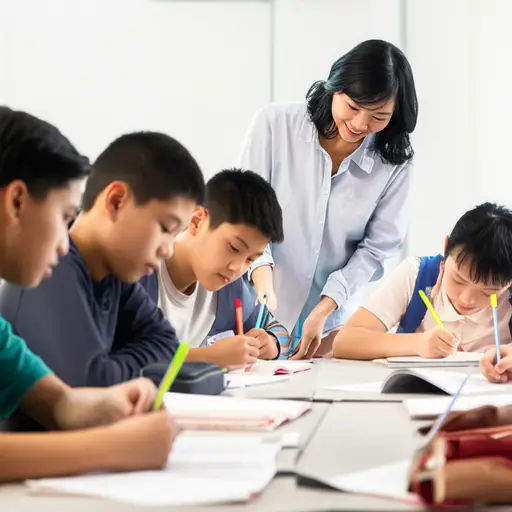 我们的老师对我们总是很有耐心。