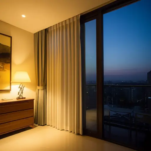 天渐渐晚了，但突然一道明亮的光照亮了房间。