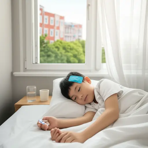 他今天没来学校，因为他生病了。