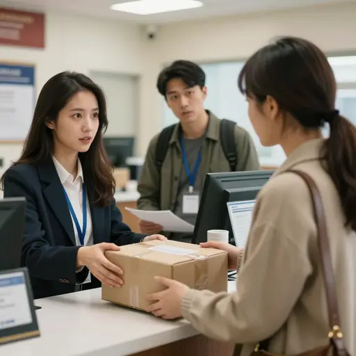 你认识邮局里的那个女人吗？