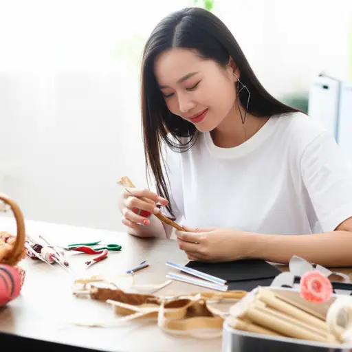 我姐姐自己做了这个礼物。