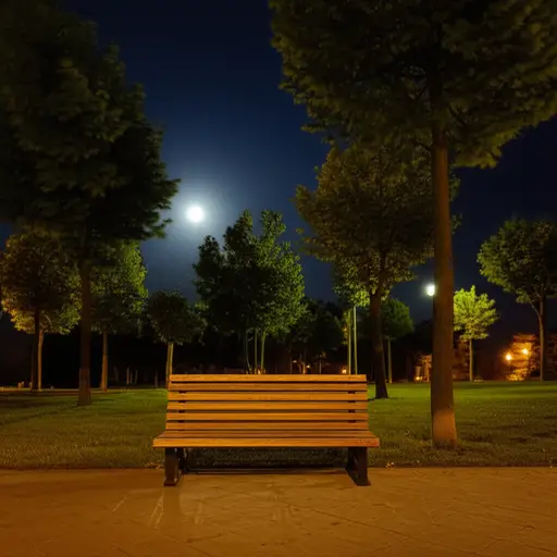 我们约定午夜在公园见面。