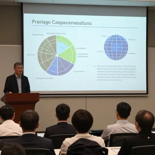 他做了一个关于可持续能源的演讲。