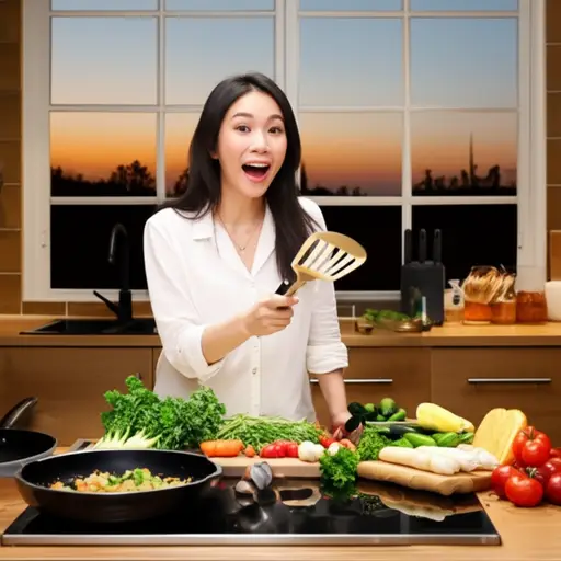 您能否也告诉我您是否会及时回来吃晚餐，因为如果是那样的话，我会为我们做一顿丰盛的晚餐。