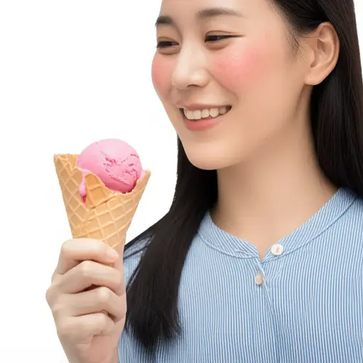 我喜欢在夏天吃冰淇淋。