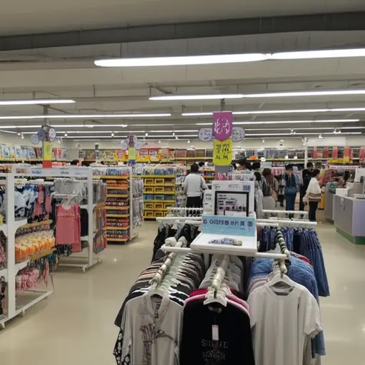 我们在百货商店里买衣服和玩具。