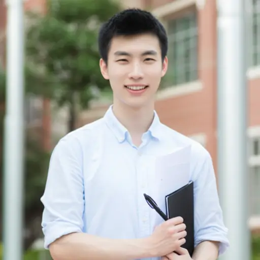 他自信能通过考试。