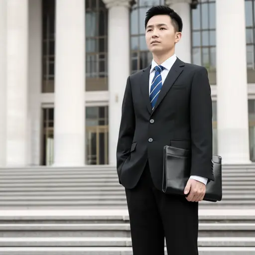 他在政治界工作。