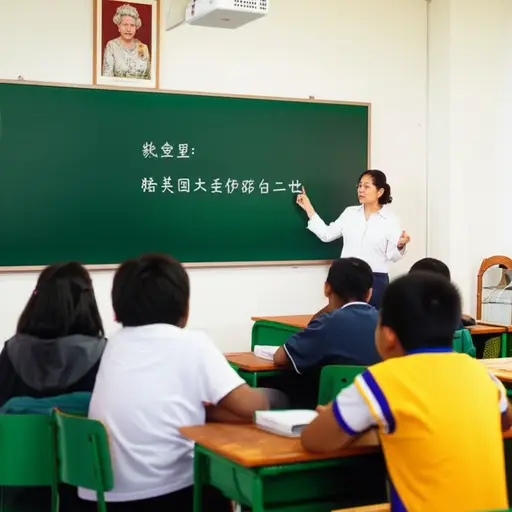 我们学校正在学习关于英国女王的历史。