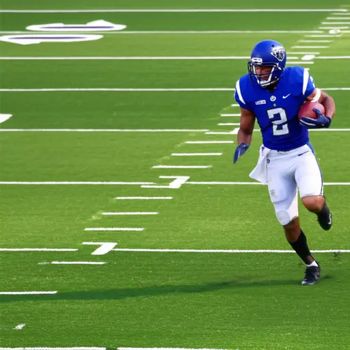 在美式橄榄球中，球队需要将球推进十码以获得新的首攻。