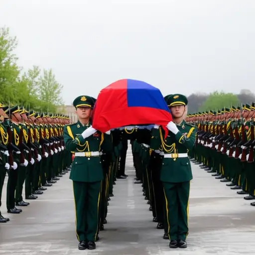 他们决定以全套军礼埋葬那位老士兵。