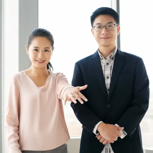 她和一个律师订婚了。