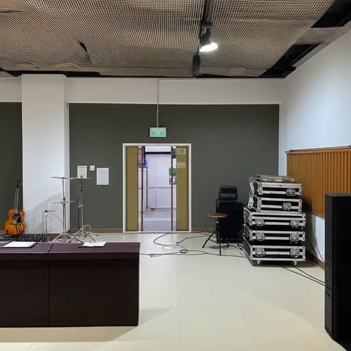 音乐从大厅里传来。