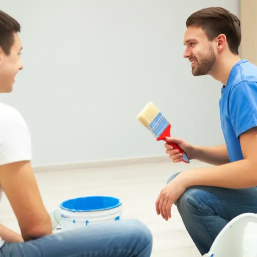 谢谢你提出要帮我粉刷卧室。