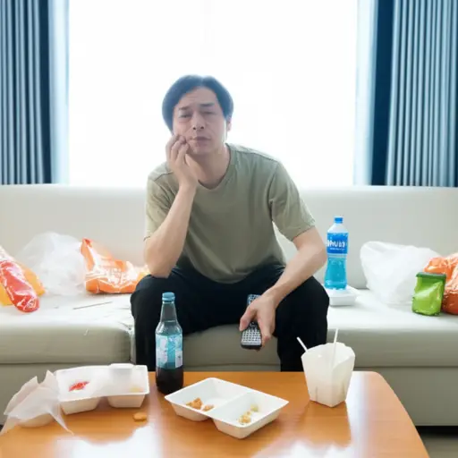 他有一种需要改变的不健康生活方式。