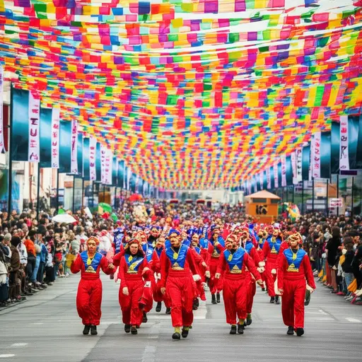 在本月的第一周，将有一个大型游行，人们会伪装起来。