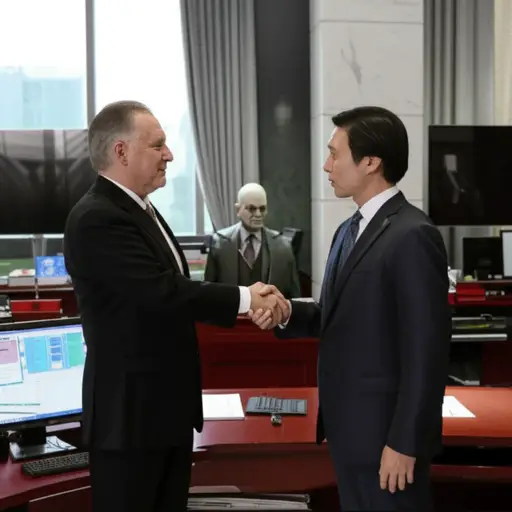 政府雇佣了一名间谍来收集情报。