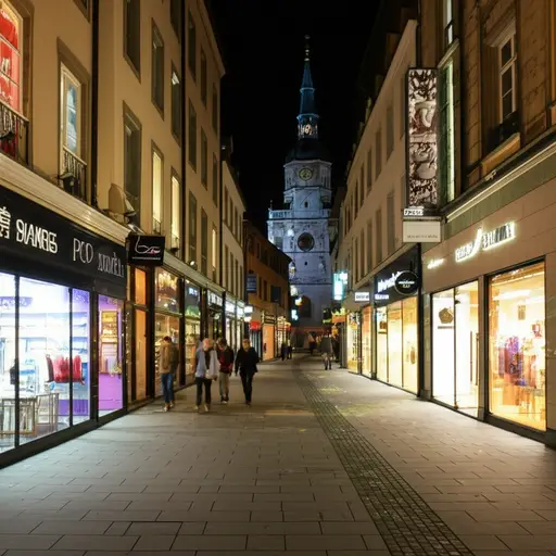 晚上娱乐或购物，你可以去卢塞恩。