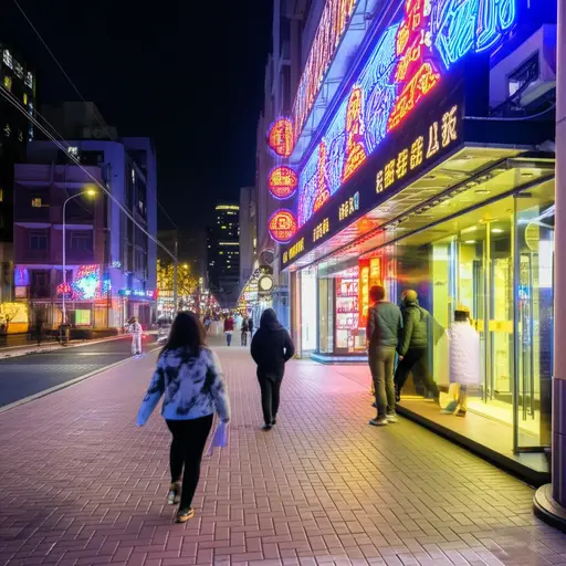 演出结束后，我们去了一家俱乐部。