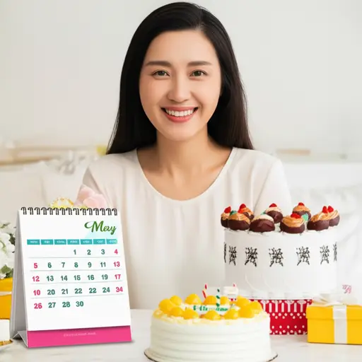 我母亲的生日在五月。