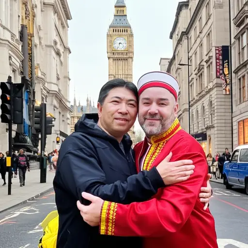 我在莫斯科的老朋友来伦敦看望了我。