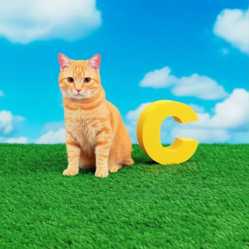 单词“cat”以字母“C”开头。