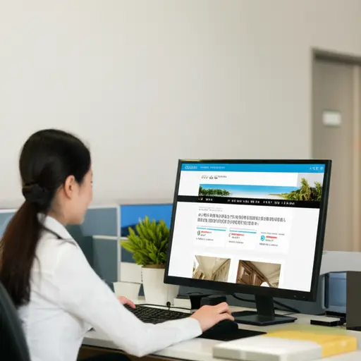 旅行社为我们在附近的一个度假村预订了周末住宿。