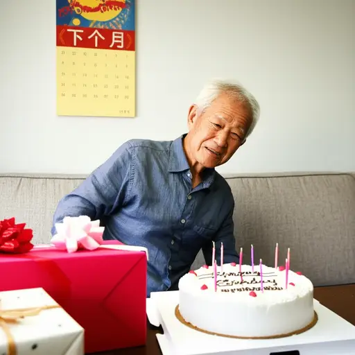 我爷爷的生日在下个月。