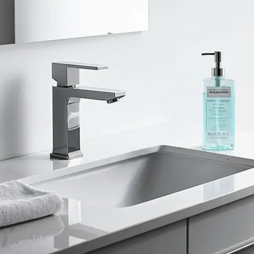 浴室里有液体肥皂。