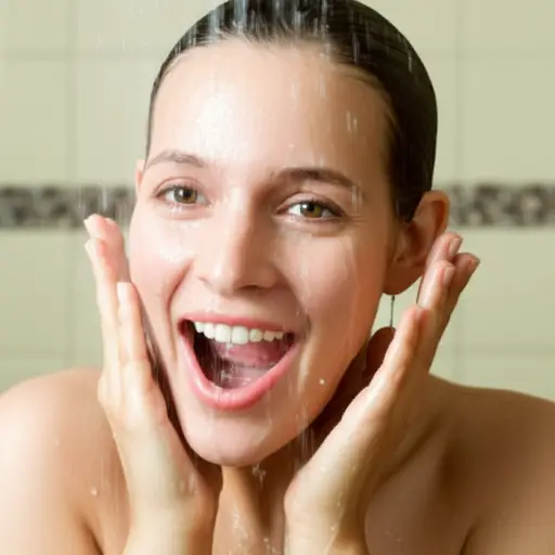 她在洗澡时喜欢唱歌。