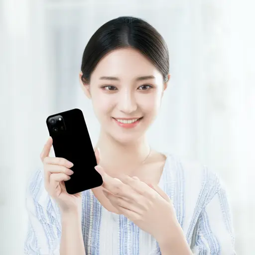 她买了一个新的手机壳。