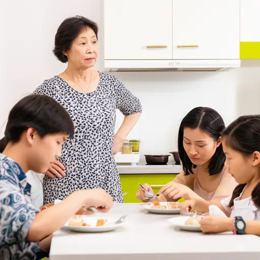 我奶奶有时有点专横。