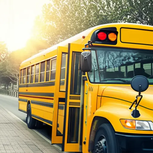 早晨的巴士通常坐满了小学生。