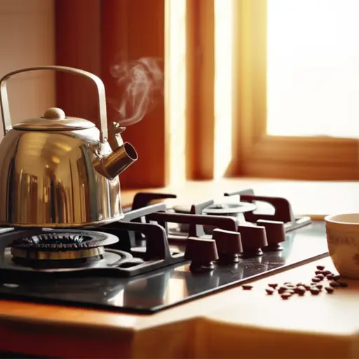 你能把水壶放在炉子上吗？我想喝杯咖啡。