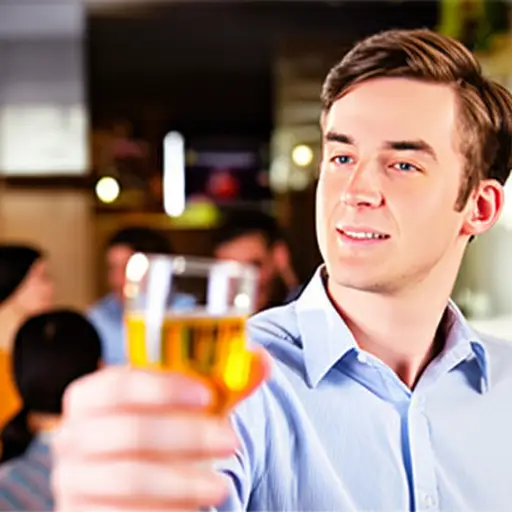 不，谢谢，我不喝酒。