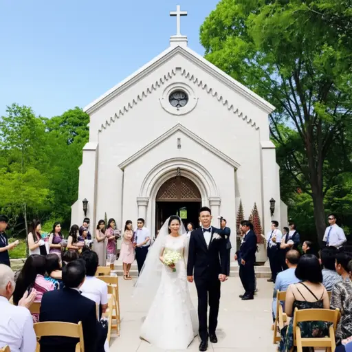 他们去年八月结婚了。