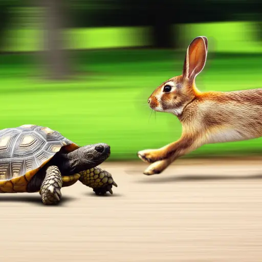 "快"的反义词是"慢"。