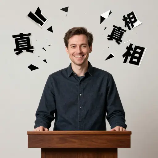 他的解释中没有一丝真相。
