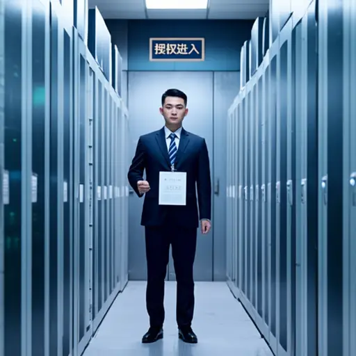 员工需要特殊许可才能进入安全的服务器机房。