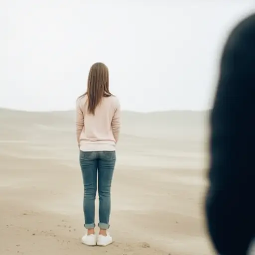 她变得对我相当冷淡和疏远。