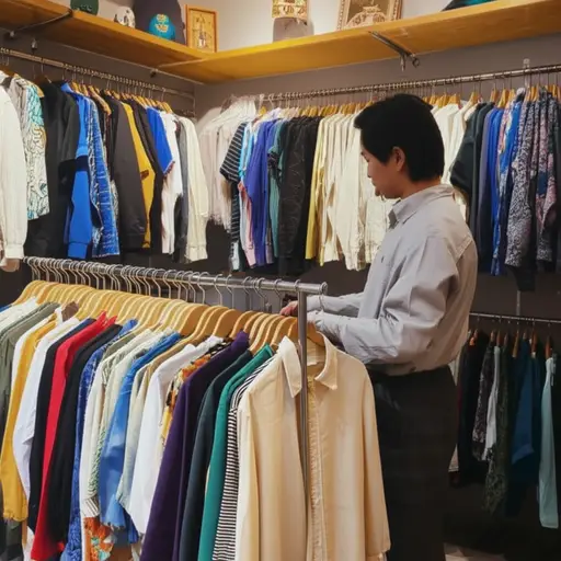 我喜欢淘来自过去几十年的独特二手衣服。