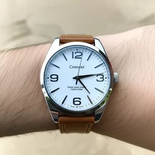 我的手表显示现在是三点钟。