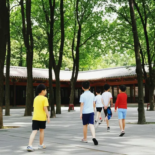 在那些日子里，男孩们过去常穿短裤。