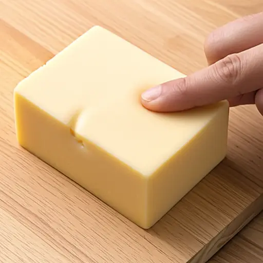 这奶酪摸起来很软。